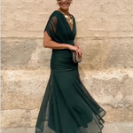 Eleanor Grace V-Neck Maxi Dress