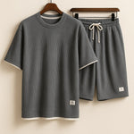Luca Waffle‑Knit Lounge Set