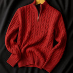 Elena Wool Half-Zip Sweater