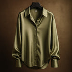 Isabella Satin Button Shirt