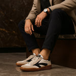 Sandro Leather-Trim Sneaker