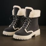 Luciana Lined Lace-Up Boot