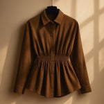 Elena Shaped Button-Up Shirt