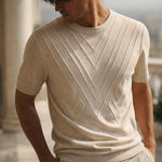 Lorenzo Textured Knit Short-Sleeve Top
