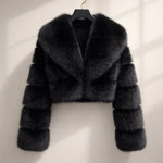 Vittoria Cropped Plush Jacket