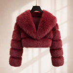 Vittoria Cropped Plush Jacket