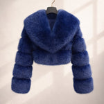 Vittoria Cropped Plush Jacket