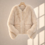 Beatrice Cropped Plush Jacket