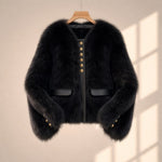 Beatrice Cropped Plush Jacket
