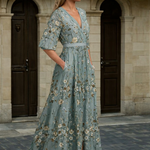 Hazel - Elegant V-Neck Boho Dress