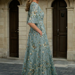 Hazel - Elegant V-Neck Boho Dress
