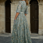 Hazel - Elegant V-Neck Boho Dress