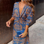 SERENA™ Flattering Comfort Wrap Maxi Dress