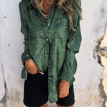 Casual Suede Fashionable Lapel Shirt
