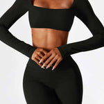 Athletic Elegance - Seamless Yoga & Workout Performance Set