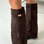 HARRIET | WOMEN'S LEATHER THIGH-HIGH BOOTS WITH BUCKLE