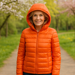 Metta Transitional Padded Jacket | Orange