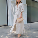 Jeanette™ | Elegant Maxi Dress with V-Neck