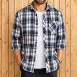 Brushed Plaid Flannel Overshirt