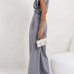 Lrregular Sleeveless Casual Two-piece Set