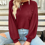 Zeagoo Long Sleeve Backless Hollow Knit Sweater for Women Casual Work Office Loose Fit 2026 | Under