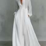 Serena™ | Flowing Button-Front Maxi Dress