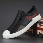 Lorenzo Panelled Leather Slip-Ons