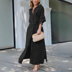 Jeanette™ | Elegant Maxi Dress with V-Neck