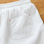 Linen Drawstring Casual Shorts