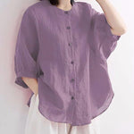 Zeagoo Lantern Sleeve Retro Loose Shirt for Women Casual Work Office Loose Fit 2026 | Under