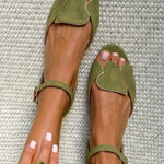 CORA | Heart Motif Ankle Strap Sandals