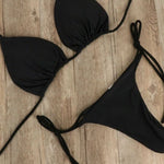 Sexy Adjustable Lace-up Two-Piece Swimsuit