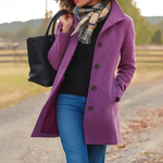 Aurora | Classic Wool Coat with Matching Scarf Gift