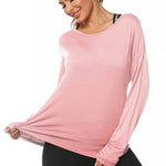 Long Sleeve Open Back Workout Tops from Zeagoo (Us Only)