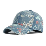 Roselle Floral Denim Cap