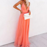 The Spark | Maxi Dress in Coral Light