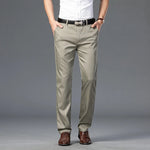 Marlowe Stretch Cotton Straight Trousers