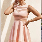 Sexy Mesh Mini Skater Dress - Zeagoo (Us Only)