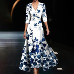 CLARA™ Timeless Floral Elegance Maxi Dress