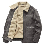 Langmere Suede Sherpa-Lined Jacket