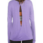 Long Sleeve Open Back Workout Tops from Zeagoo (Us Only)
