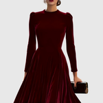 SOOPIE | ELEGANT NAVY BLUE & BURGUNDY WEDDING DRESS