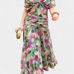 Alondra™ | Long Floral Dress with V-Neck