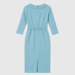 ALICE | DRAPED PENCIL MIDI DRESS