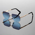 Valentino Rimless Gradient Shades
