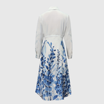 MARLOW | GARDEN-PRINT LONG SLEEVE MAXI DRESS