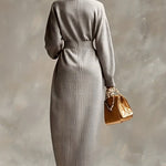 STELLA ERTOIS ELEGANT HIGH NECK MAXI DRESS