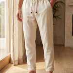 Raffaele Linen Drawstring Trousers