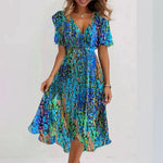 Serena Garden Grace Midi Dress | Lightweight Fabric
