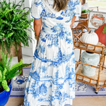 Eliza | Classic Toile Maxi Dress